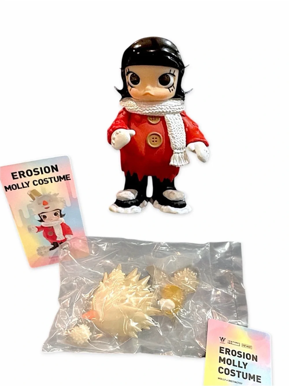POP MART × INSTINCTOY Erosion Molly Costume Series Figure Snowy Molly